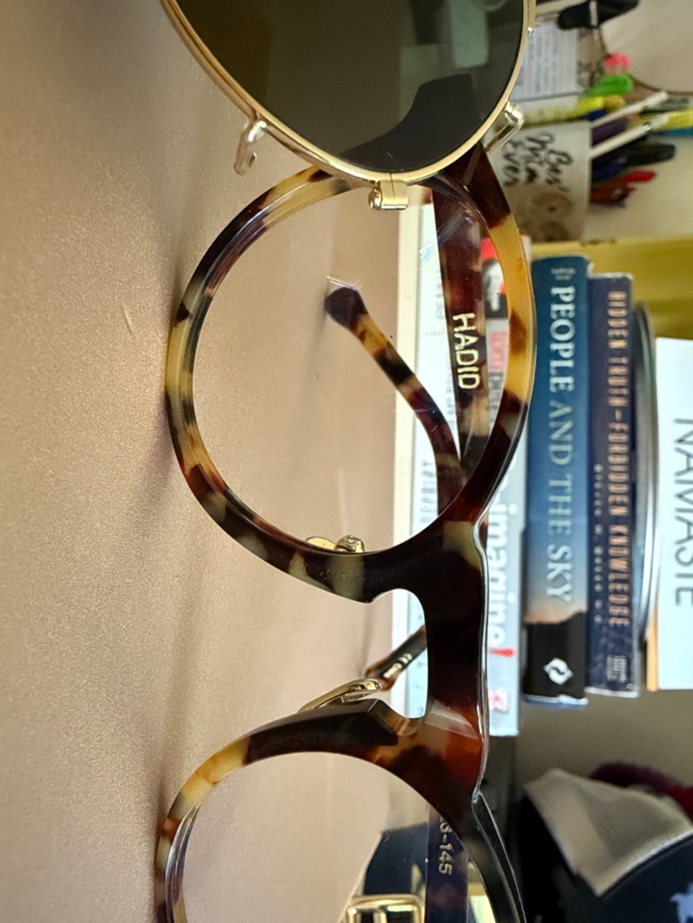 Oliver Peoples Eyeglasses with Clip On Sunglasses - Picture 10 of 10